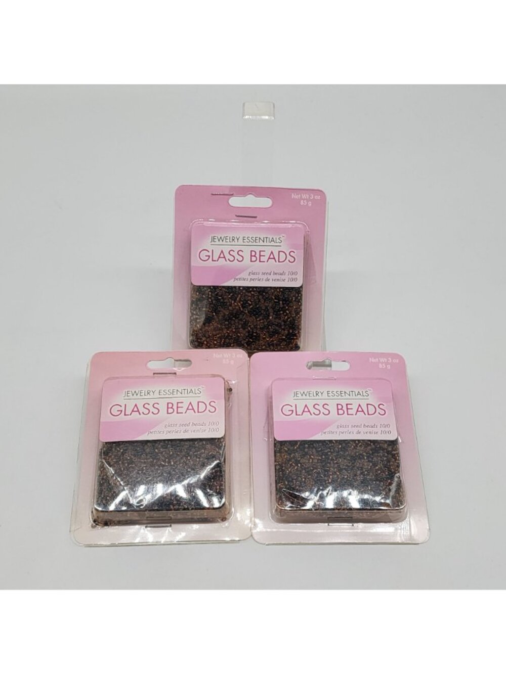 Glass Seed Bead Varying Brown Black by Horizon 9 oz 3 Packages Jewelry Supplies - Picture 2 of 3